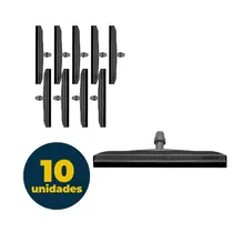 RODO PLASTICO 45CM PERFECT PRO CINZA S/CABO 10 UN