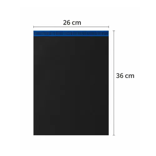 Envelope Plástico de Segurança 26cm x 36cm Preto