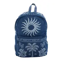 Mochila Xodó Farm Jeans Lenço Tropical