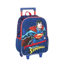 Mochila de Rodinhas M Up4you Superman Azul IC42262SM