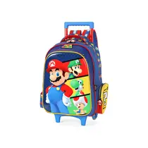 Mochila de Rodinhas G Up4you Super Mario Azul IC42552MO