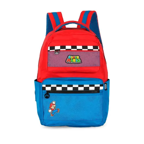 Mochila de Costas Média Mario Bros Azul Up4you MS49891MO