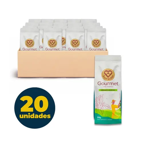CAFE TRES CORACOES GOURMET 250G CERRADO MINEIRO 20 UN