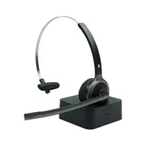 Fone de Ouvido Headset Bluetooth 5.0+ Office Preto com Base HS-202 015-0105