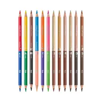 LAPIS COR BICOLOR 12 LAPIS 24 CORES TRIS MEGA SOFT COLOR 6 EST