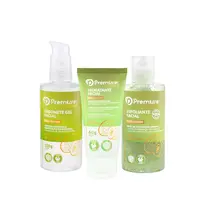 Kit Facial Premisse Sabonete Gel 220g, Esfoliante 200g e Hidratante para Peles Oleosas 60g