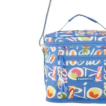 NECESSAIRE MINI COOLER FAROFA FARM FLORAL TIPOGRAFO