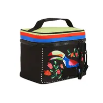NECESSAIRE ME LEVA FARM TROPICAL PRETO
