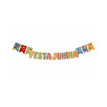 FAIXA DECORATIVA FESTA JUNINA 25CMX14,5CM CROMUS 12 UN