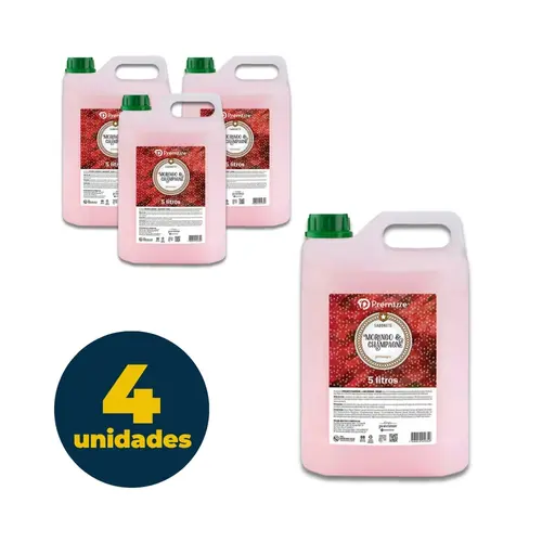 SABONETE LIQUIDO 05L PREMISSE MORANGO E CHAMPAGNE 4 UN