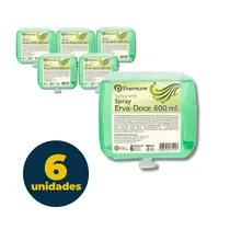 SABONETE SPRAY PREMISSE REFIL 600ML ERVA DOCE 6 UN