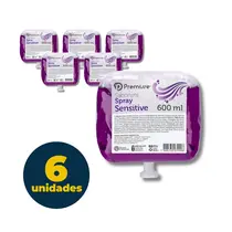 SABONETE SPRAY PREMISSE REFIL 600ML SENSITIVE 6 UN