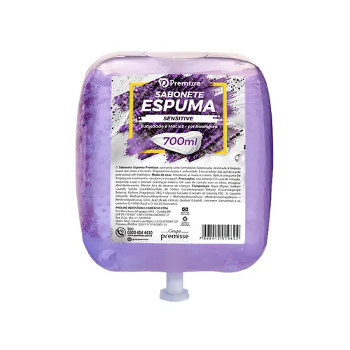 SABONETE ESPUMA PREMISSE REFIL 700ML SENSITIVE