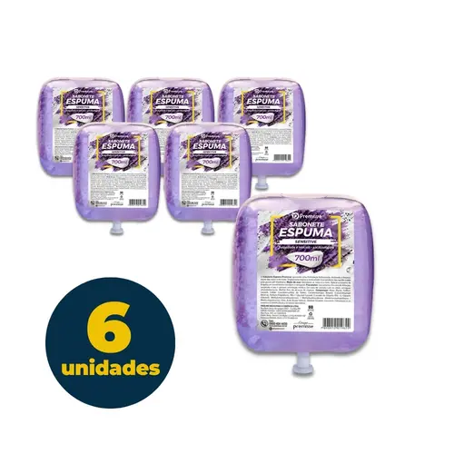 SABONETE ESPUMA PREMISSE REFIL 700ML SENSITIVE 6 UN