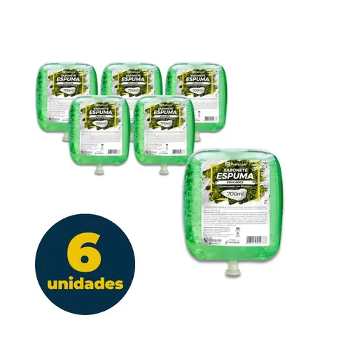 SABONETE ESPUMA PREMISSE REQUINTE REFIL 700ML ERVA DOCE 6 UN