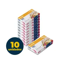 LUVA VINIL DESCARTAVEL G S/PO 100 UN 10 PCT