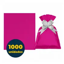 SACO PRESENTE METALIZADO 20CMX29CM 050 UN GALA LISO PINK 20 PCT