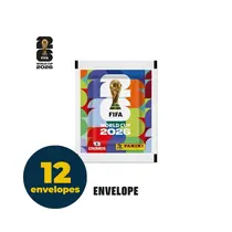 Figurinhas Copa do Mundo 2026 Panini Envelope com 7 Cromos - Caixa com 12 Envelopes