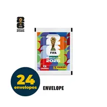 Figurinhas Copa do Mundo 2026 Panini Envelope com 7 Unidades - Caixa com 24 Envelopes