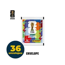 Figurinhas Copa do Mundo 2026 Panini Envelope com 7 Unidades - Caixa com 36 Envelopes