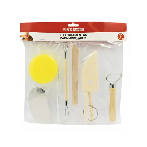 Kit Ferramentas para Modelagem Yin's Paper 8 Unidades YP9181