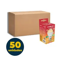 LAMPADA BULBO ALTA POTENCIA 15W LED BRANCA QUENTE 3000K SUPERLED OUROLUX 50 UN