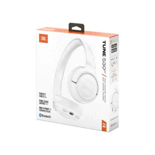 Fone de Ouvido Bluetooth JBL Supra-Auricular T530BT Branco