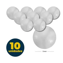 BOLA ISOPOR 075MM 10 UN