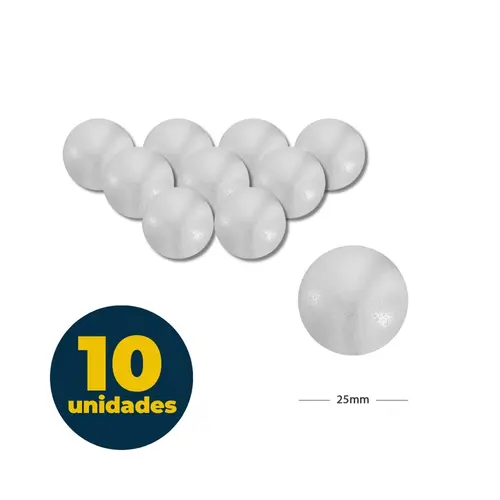 BOLA ISOPOR 025MM 010 UN