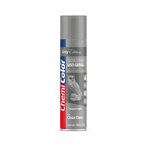 Tinta Spray Uso Geral Chemicolor Cinza Claro 400ml