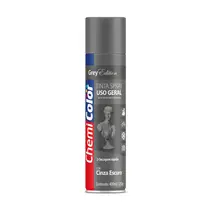 TINTA SPRAY USO GERAL CHEMICOLOR 400ML CINZA ESCURO 6 UN