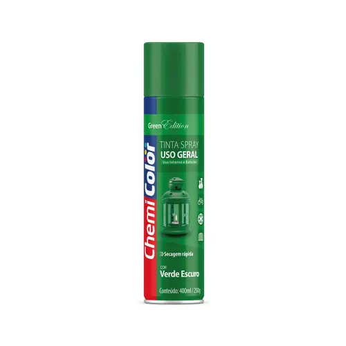 Tinta Spray Uso Geral Chemicolor Verde Escuro 400ml