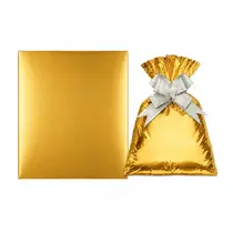 Saco Presente Metalizado Cromus Gala Liso Ouro 88x120cm