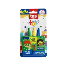Giz de Rosto Infantil 3 Unidades Tris Toy Brasil