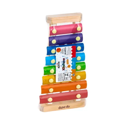 Jogo Pedagógico em Madeira BRW Dipedu Xilofone Colorido