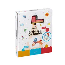 Brinquedo Plástico BRW Dipedu Projetor de Desenho com Canetinha