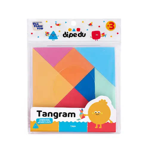 Jogo Pedagógico Plástico 7 Peças BRW Dipedu Tangram