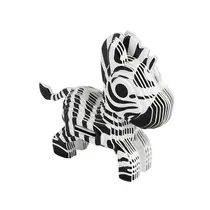 Quebra-Cabeça 3D Papel BRW Dipedu 20 Peças Zebra Listradinha