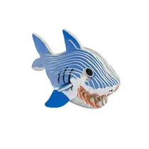 QUEBRA-CABECA PAPEL 3D BRW DIPEDU 22 PCS TUBARAO