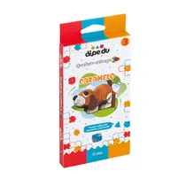 Quebra-Cabeça 3D Papel BRW Dipedu 20 Peças Cachorro Caramelo
