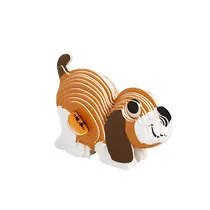 Quebra-Cabeça 3D Papel BRW Dipedu 20 Peças Cachorro Caramelo