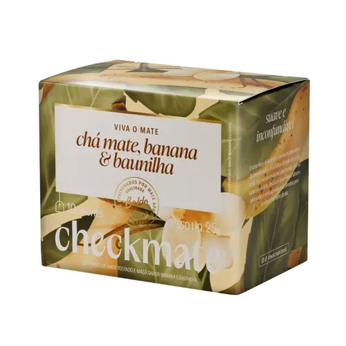 Chá Mate Tostado Baldo Banana e Baunilha 25g com 10 Sachês