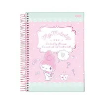 Caderno Universitário 1 Matéria Capa Dura 80 Folhas Jandaia My Melody 27/2
