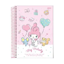 Caderno Universitário 1 Matéria Capa Dura 80 Folhas Jandaia My Melody 27/3