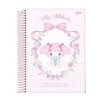 Caderno Universitário 1 Matéria Capa Dura 80 Folhas Jandaia My Melody 27/4
