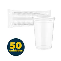 COPO PLASTICO 700 ML TRANSPARENTE LISO 050 UN NORM 8 PCT
