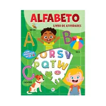Livro Infantil Ciranda Cultural Atividades Alfabeto com Adesivos de EVA