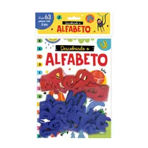 Livro Infantil Ciranda Cultural Descobrindo o Alfabeto com EVA