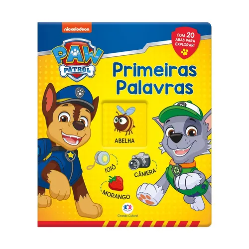 Livro Infantil Almofadado Ciranda Cultural Primeiras Palavras Patrulha Canina