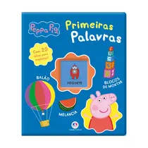 Livro Infantil Almofadado Ciranda Cultural Primeiras Palavras Peppa Pig